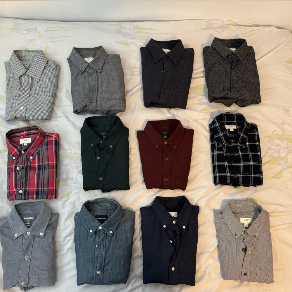 Club Monaco Men’s Dress Shirt Bundle